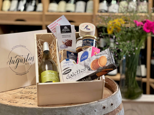 Geschenkkorb «Bretagne» - Augustas Box - Käse Wein und Feinkost aus Frankreich zu Hause genießen