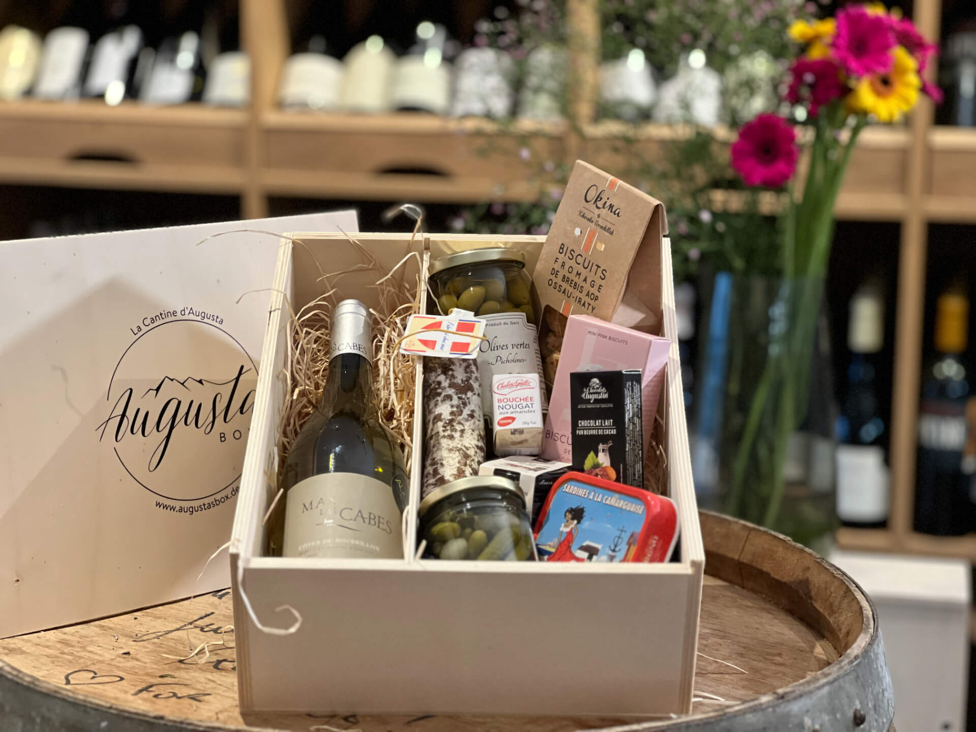 Geschenkkorb «Tour de France» - Augustas Box - Käse Wein und Feinkost aus Frankreich zu Hause genießen