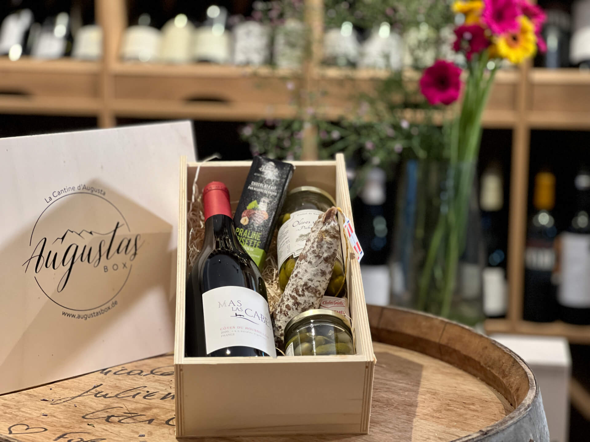 Geschenkkorb «Tour de France» - Augustas Box - Käse Wein und Feinkost aus Frankreich zu Hause genießen